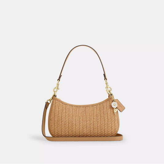 Sinclaire's Straw Teri Shoulder Bag With Charm
