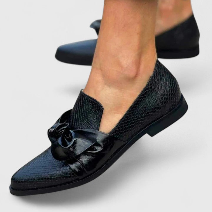 Women's Elegant Black Loafers, US Sizes 5-12