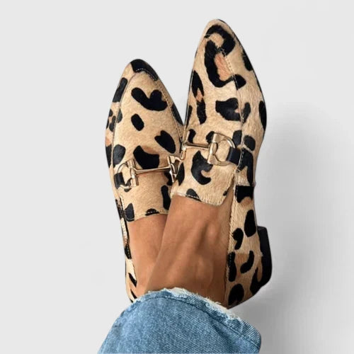 Women's Leopard Print Comfort Loafers