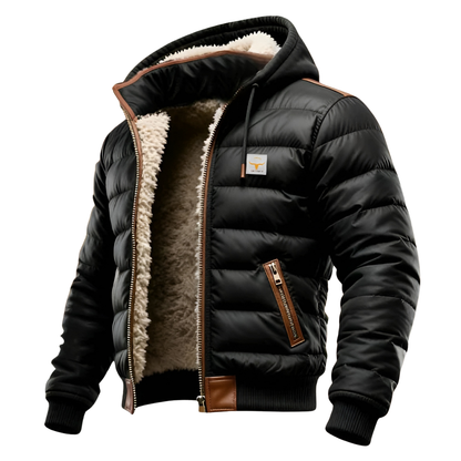 Vanhouten™ | Padded Jacket with Hood and Sherpa Lining