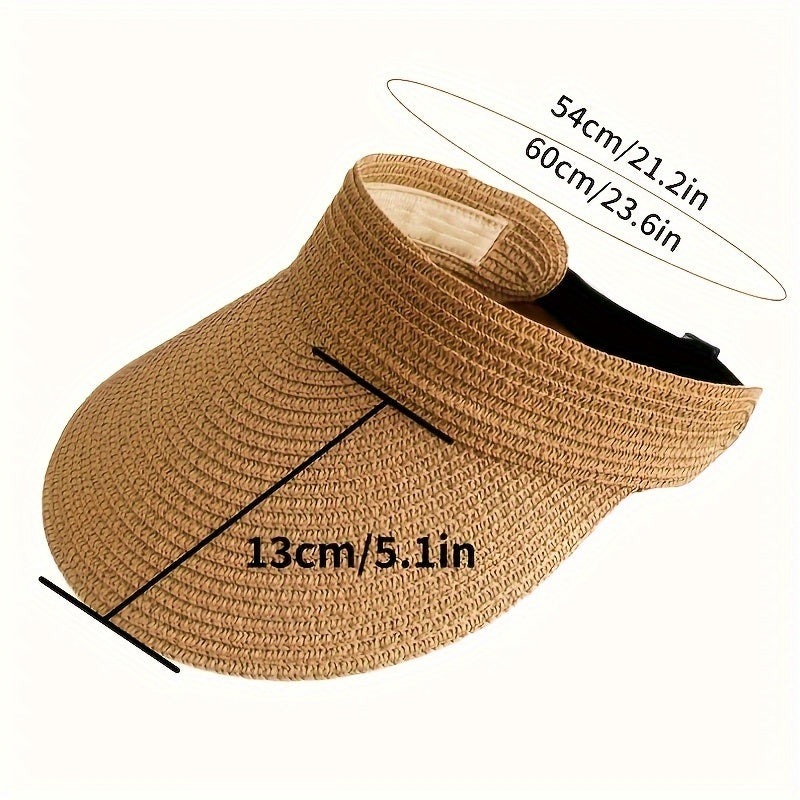 Braided sun visor for women - Elena