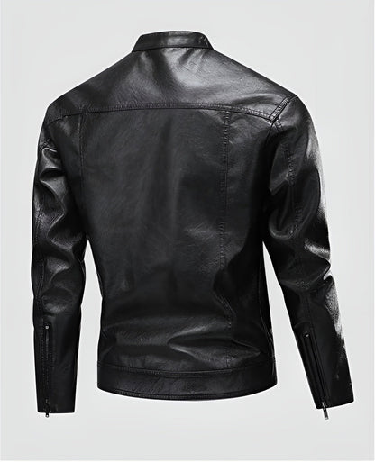 Ethan™ | Leather Aviator Jacket