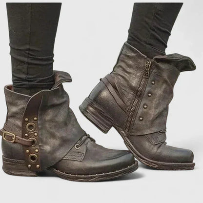 Women's Comfort Boots in Gray, Black and Brown
