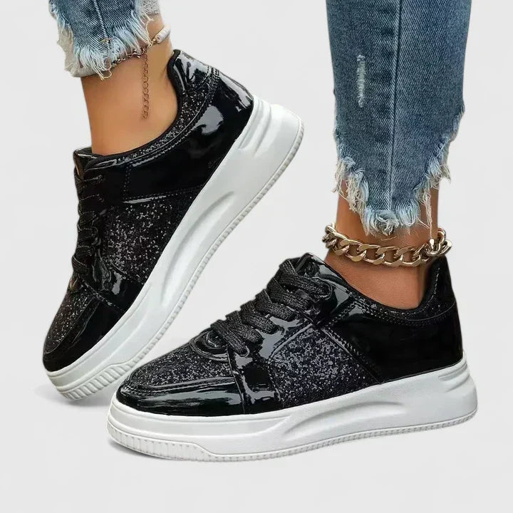 Women's Comfort Shoes in Silver, Gold, Black and Red