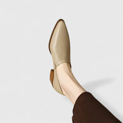 Women's Comfort Shoes in Black and Apricot