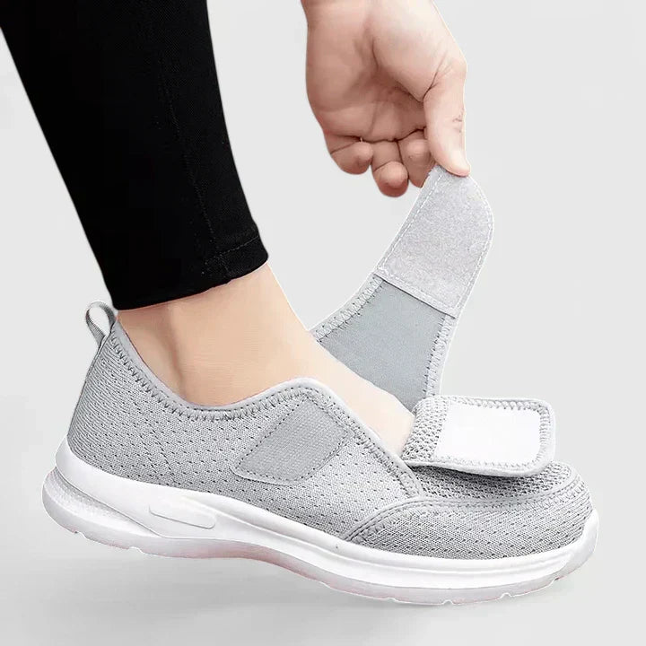 Women's Comfort Shoes in Gray and Black