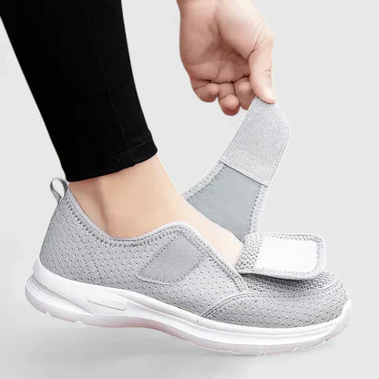 Women's Comfort Shoes in Gray and Black