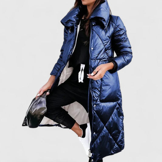 Women's Elegant Coat in Brown, Blue or Black