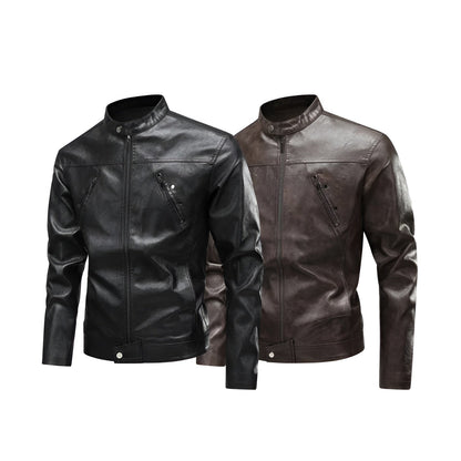 Ethan™ | Leather Aviator Jacket