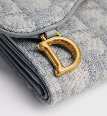 DIOR Saddle Lotus Wallet