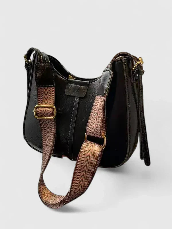 Women's Elegant Shoulder Bag in Khaki or Brown