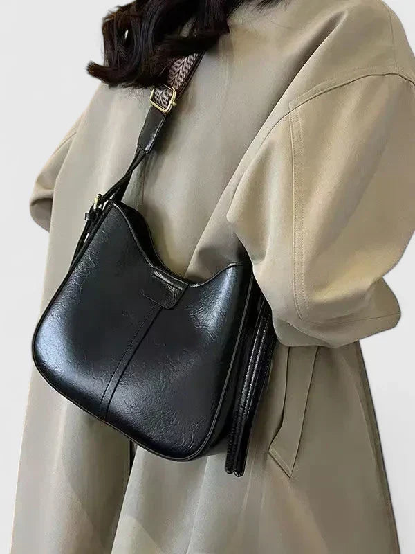 Women's Elegant Shoulder Bag in Khaki or Brown