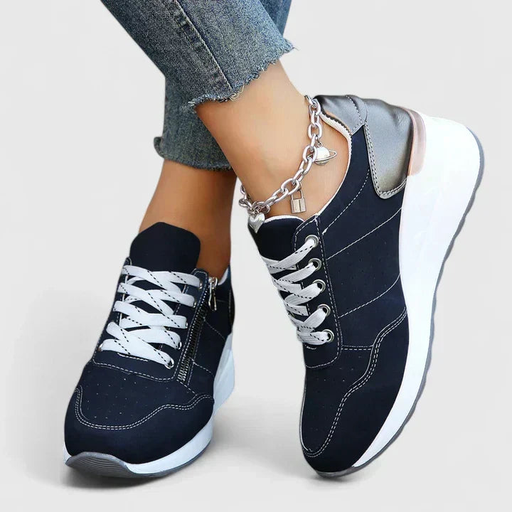 Women's Comfort Shoes in Blue, Black and Gray