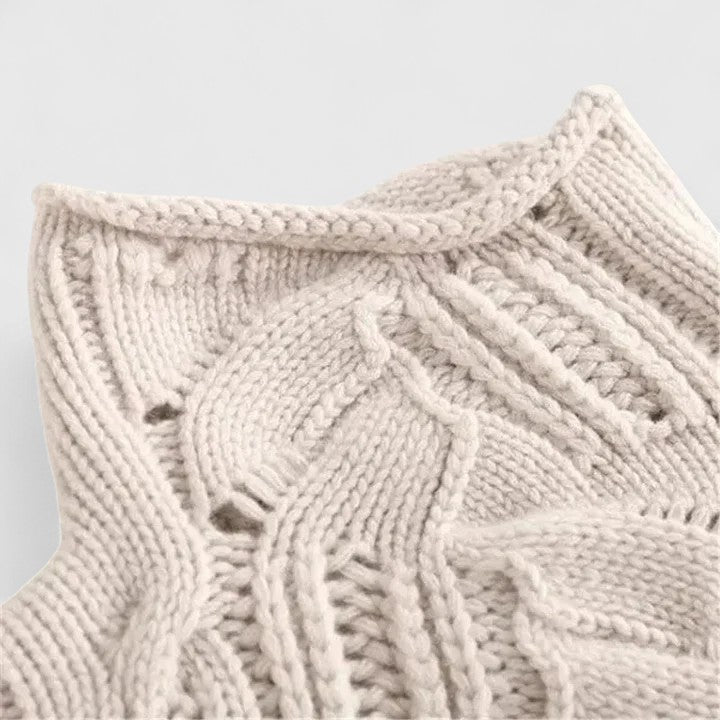 Women's Elegant Sweater in Beige or Blue