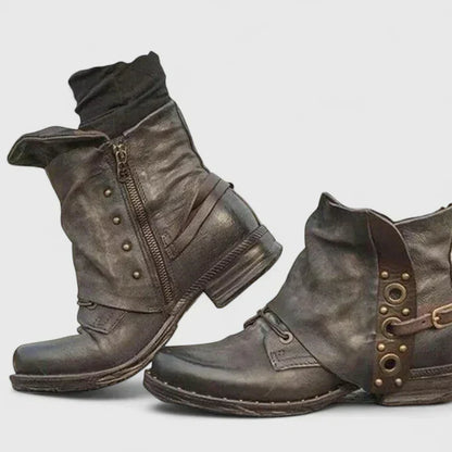 Women's Comfort Boots in Gray, Black and Brown