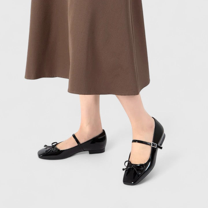 Women's Comfort Square Toe Ballet Flats in Three Colors