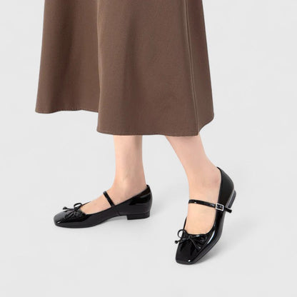 Women's Comfort Square Toe Ballet Flats in Three Colors