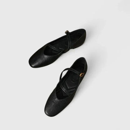 Women's Comfort Flat Shoes in Brown or Black