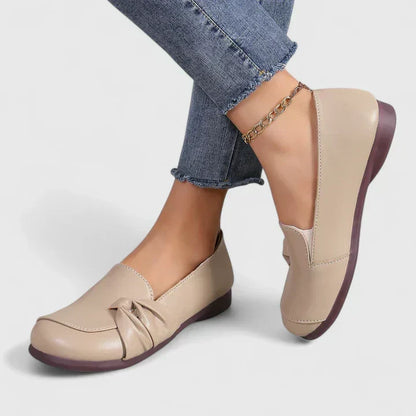 Women's Elegant Shoes in Black, Orange and Beige