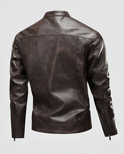 Ethan™ | Leather Aviator Jacket