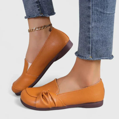 Women's Elegant Shoes in Black, Orange and Beige