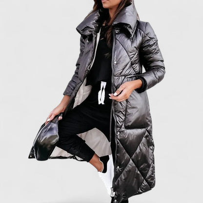 Women's Elegant Coat in Brown, Blue or Black