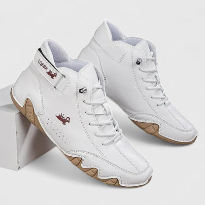 Women's Comfort Boots in Brown, Green and White