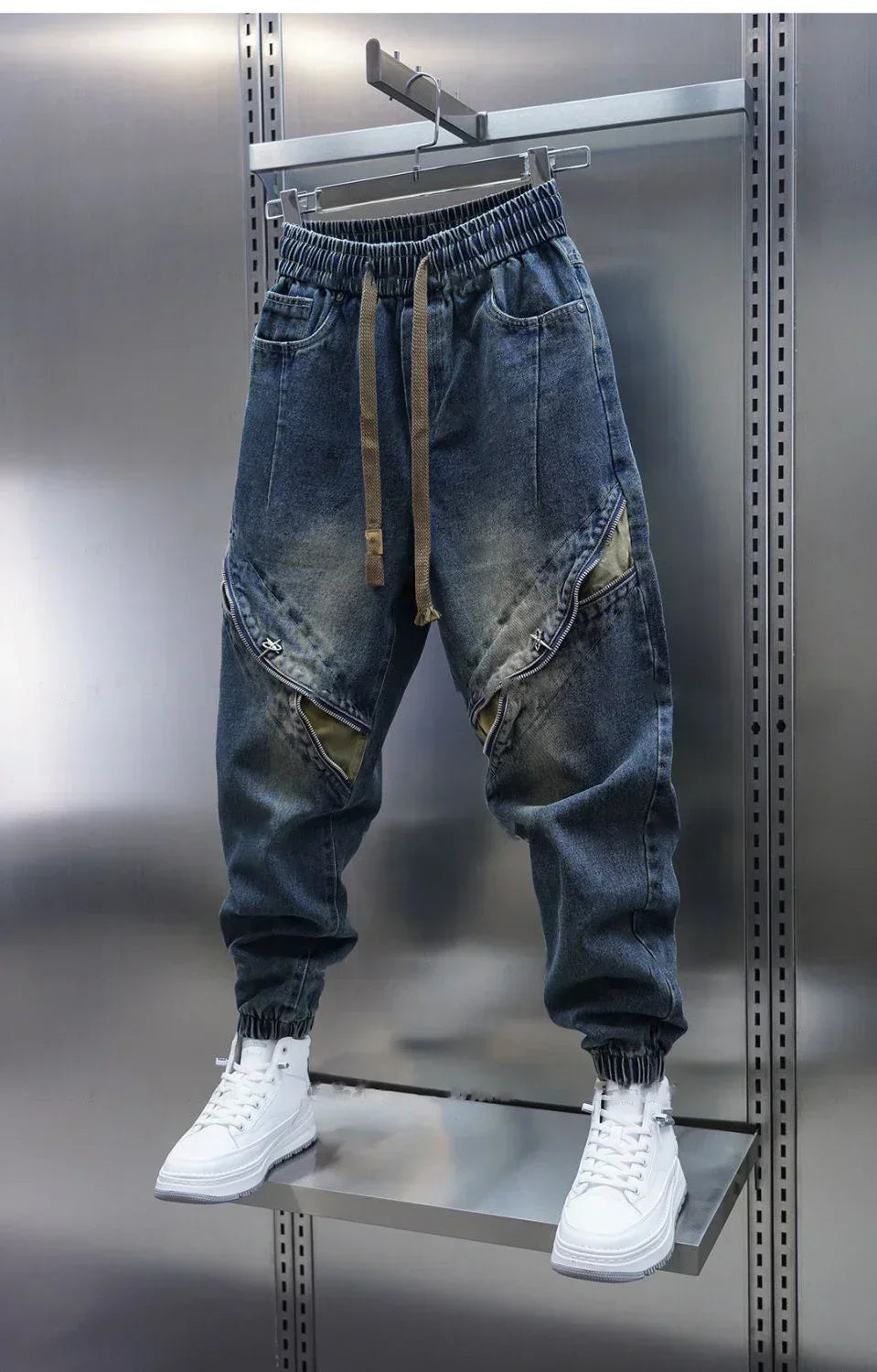Laurent™ | Baggy Denim Pants with Waistband