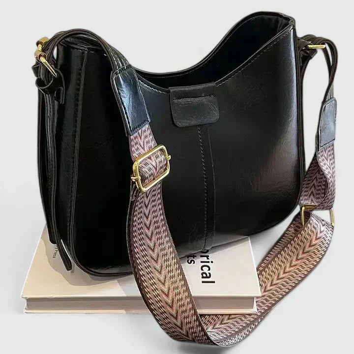 Women's Elegant Shoulder Bag in Khaki or Brown