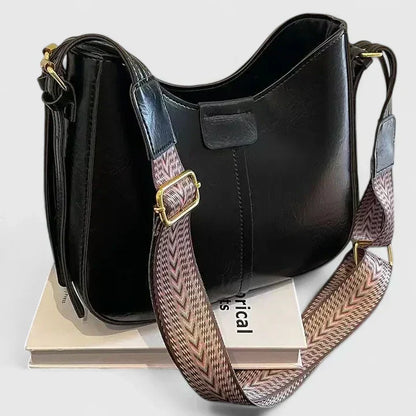 Women's Elegant Shoulder Bag in Khaki or Brown