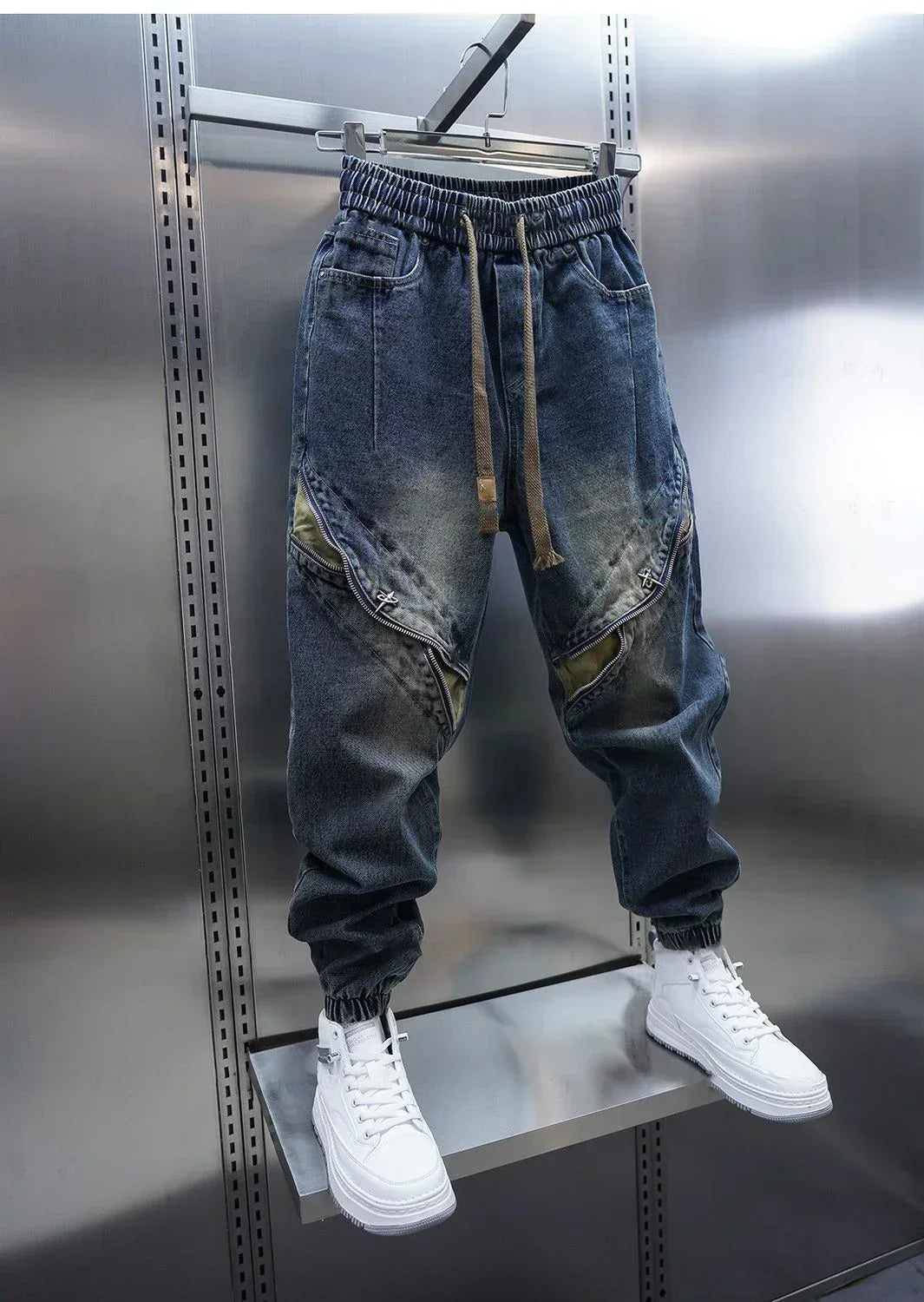 Laurent™ | Baggy Denim Pants with Waistband