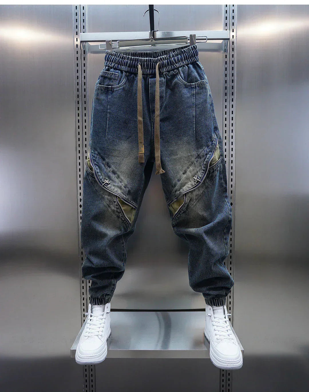 Laurent™ | Baggy Denim Pants with Waistband