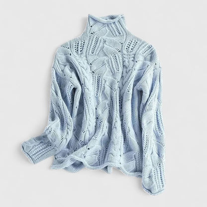 Women's Elegant Sweater in Beige or Blue