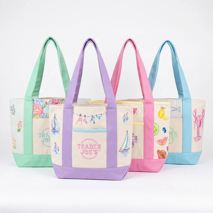 Trader Joe x Coastal Whimsy Tote Bags
