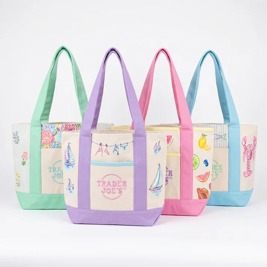 Trader Joe x Coastal Whimsy Tote Bags