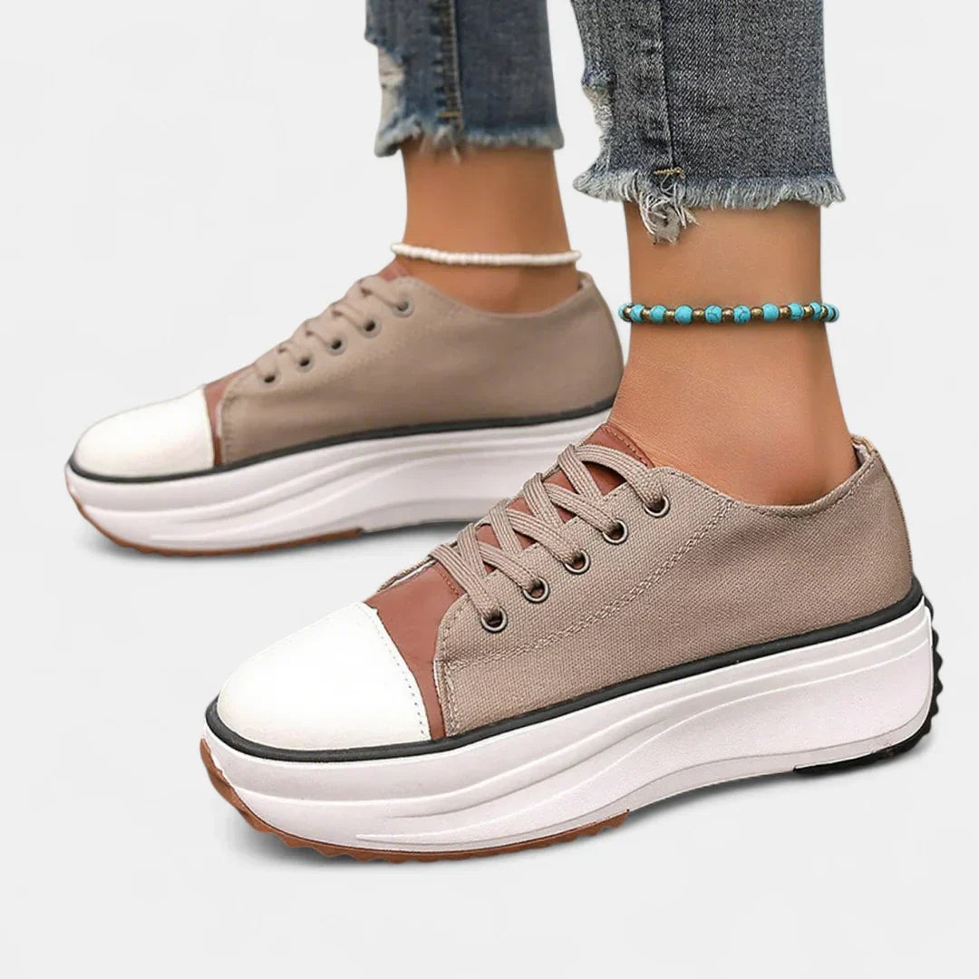 Women's Comfortable Sneakers in Four Neutrals