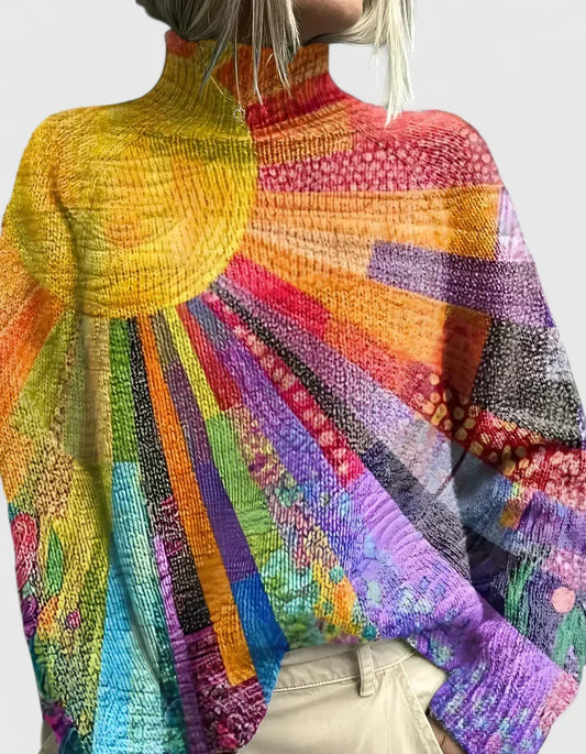 Women's Comfortable Multicolored Sweater