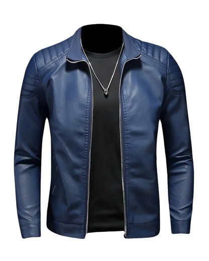 Bastien™ | Leather Jacket with Collar