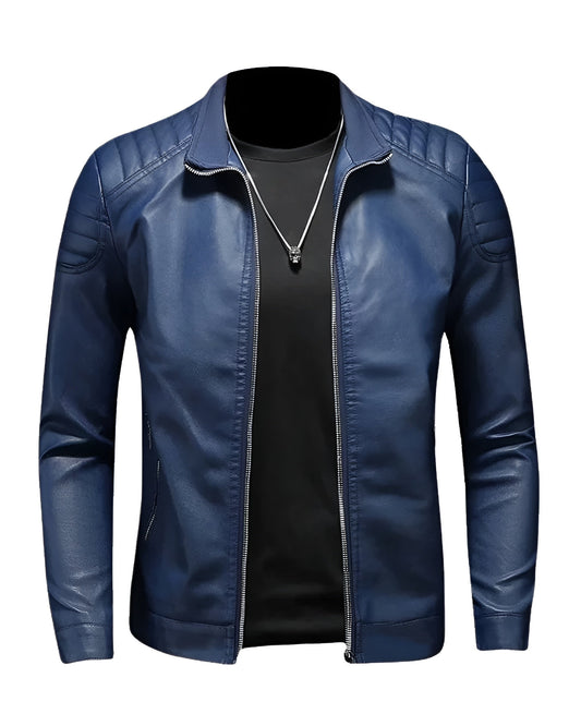 Bastien™ | Leather Jacket with Collar