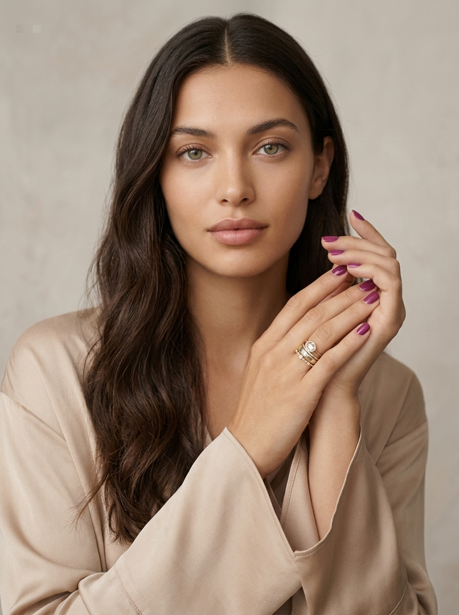 Vintage gold-tone ring set – Livia