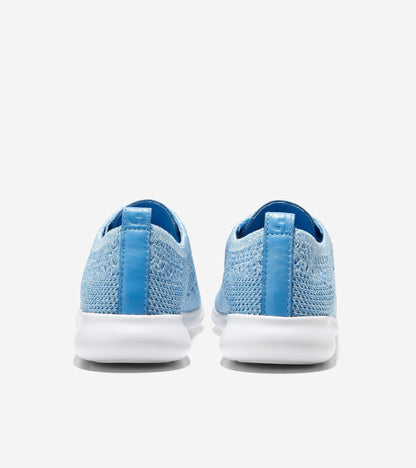 Women's Wingtip Oxford Shoes in Azure Blue