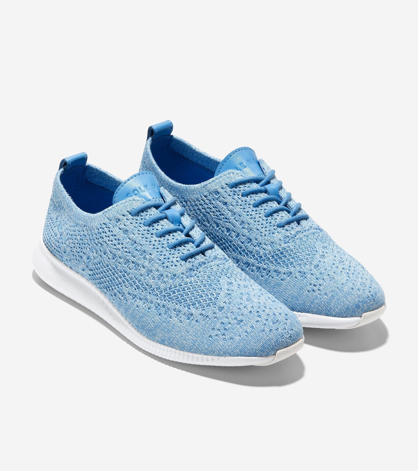 Women's Wingtip Oxford Shoes in Azure Blue