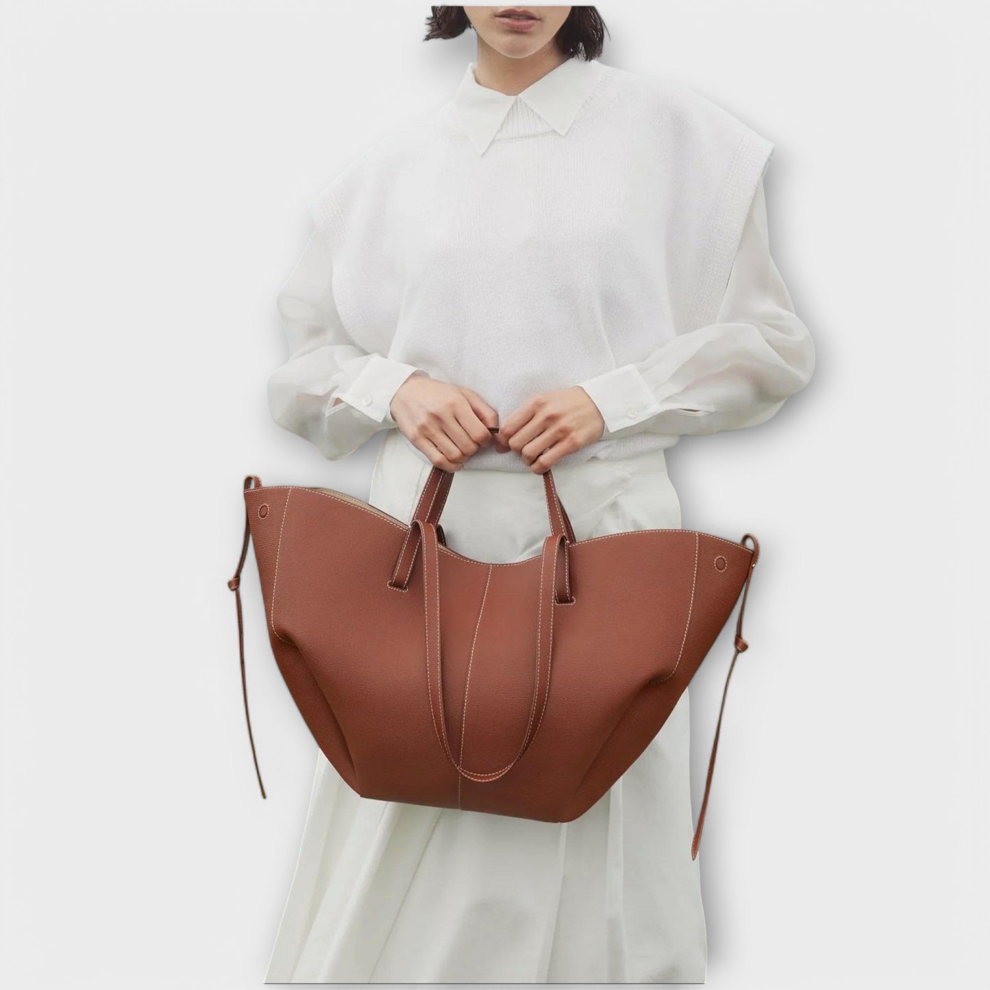 Women's Neutral Tone Shoulder Bag