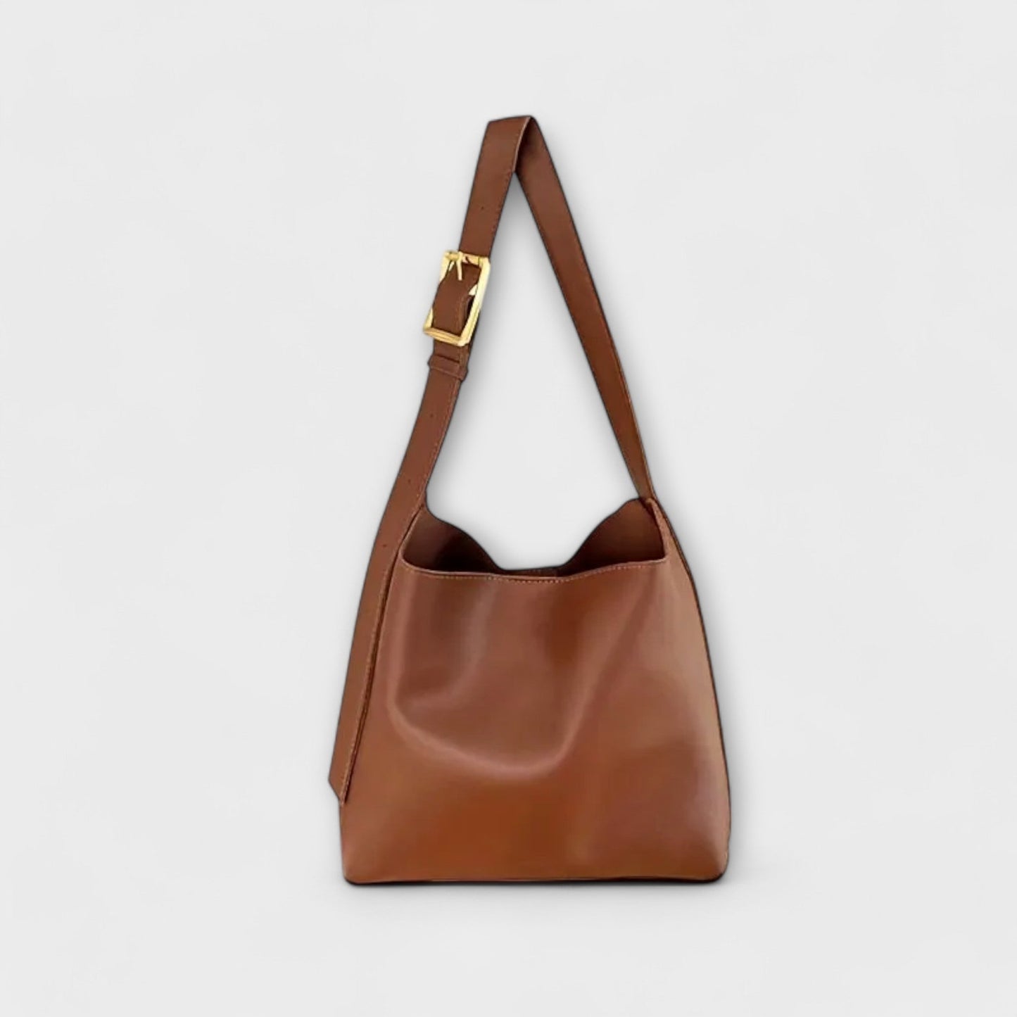 Women's Leather Shoulder Bag in Brown or Black