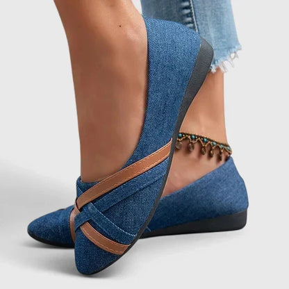 Women's Comfort Shoes in Two Blues and Black