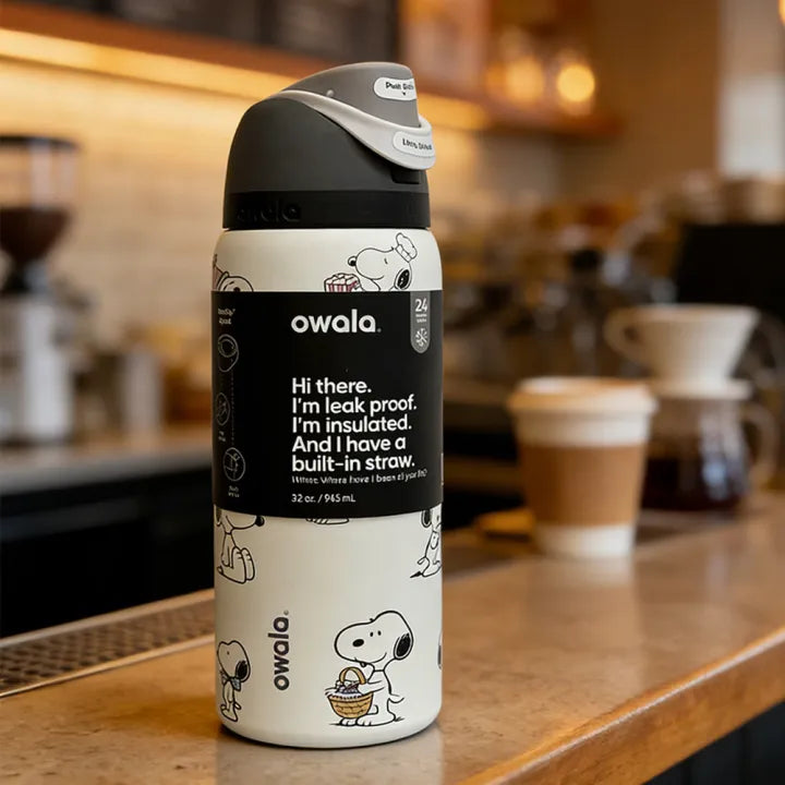 Playful Snoopy Water Bottle 24oz