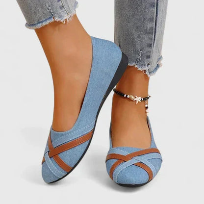 Women's Comfort Shoes in Two Blues and Black