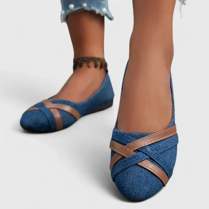Women's Comfort Shoes in Two Blues and Black