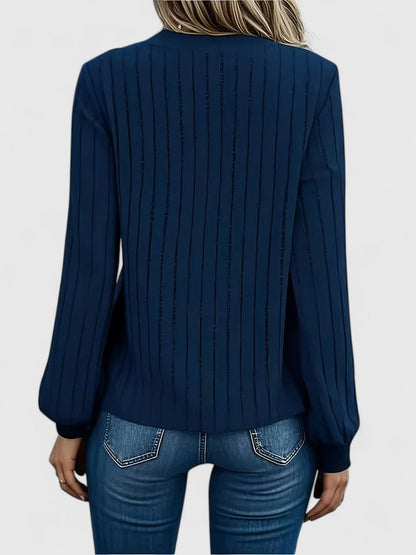Women's Comfortable Sweater in Green and Two Blues