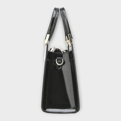 Women's Glossy Crocodile Pattern Handbag